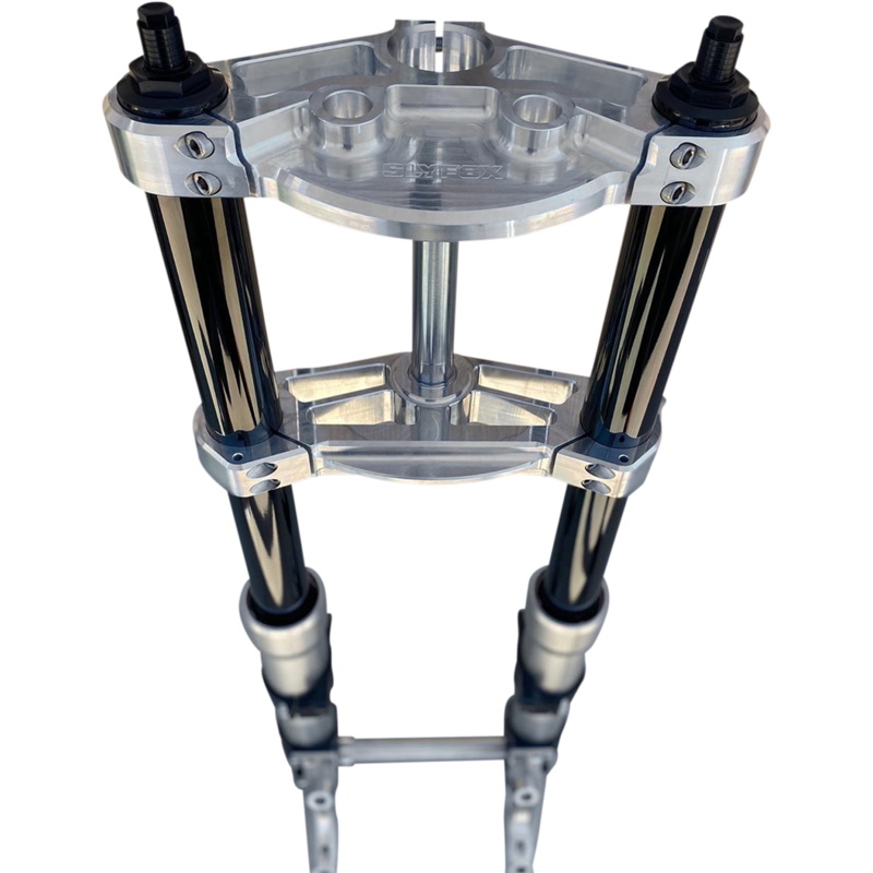 SLYFOX 49 mm Triple Clamps – ’14+ FLH – Raw Custom 49 mm Triple Tree