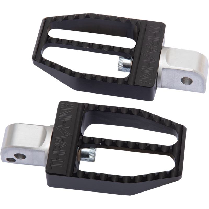 THRASHIN SUPPLY CO. Rear Militant Footpegs – Black – Softail Militant Footpeg