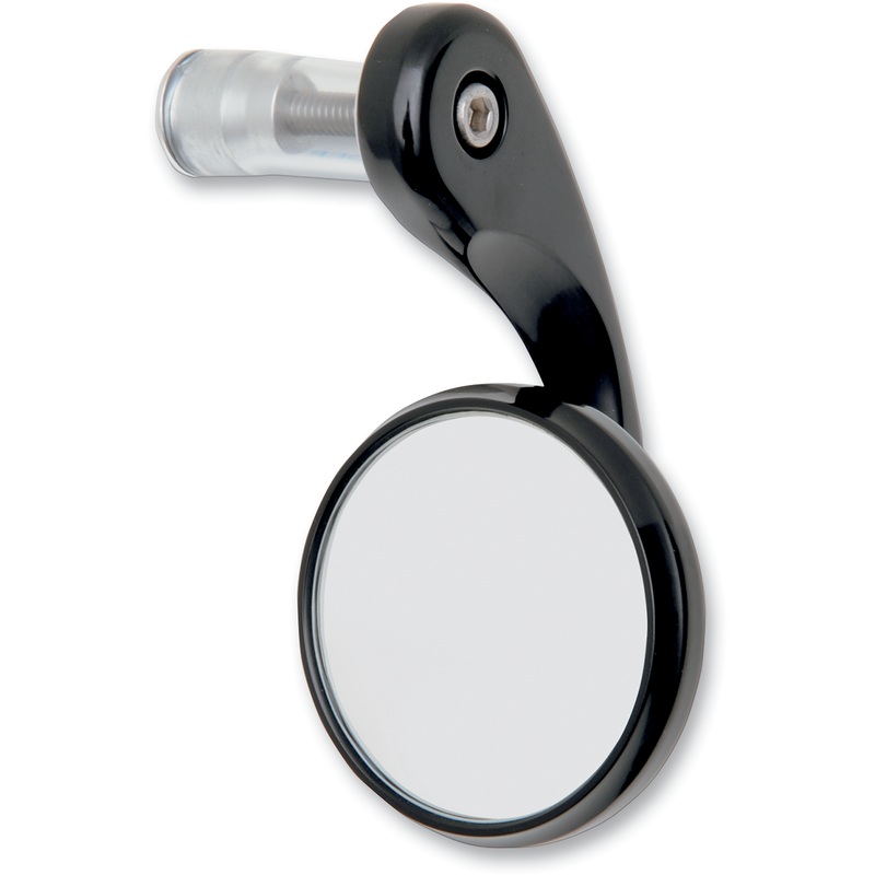TODD’S CYCLE Bar-End Mirror – Black – Right Bar-End Shooter Mirror