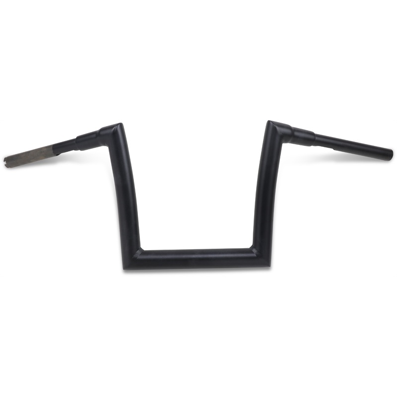TODD’S CYCLE Flat Black 1-1/2 Strip Handlebar with 10 Rise 1-1/2 Strip Handlebar