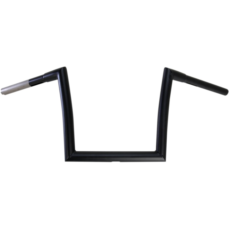 TODD’S CYCLE Flat Black 1-1/4 Fat Bobber Strip Handlebar With 10 Rise 1-1/4 Strip Handlebar