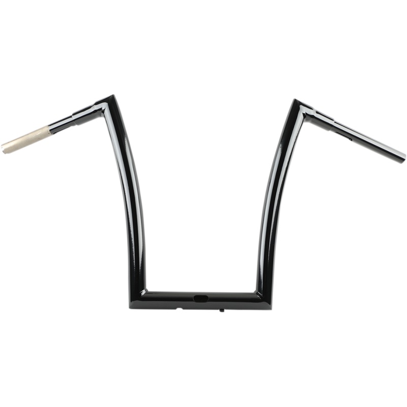 TODD’S CYCLE Gloss Black 1-1/2 Touring Strip Handlebar with 17 Rise 1-1/2 Strip Handlebar