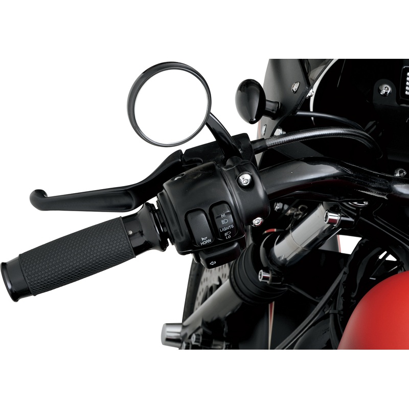 TODD’S CYCLE Shooter Mirror – Left – Black Shooter Mirror