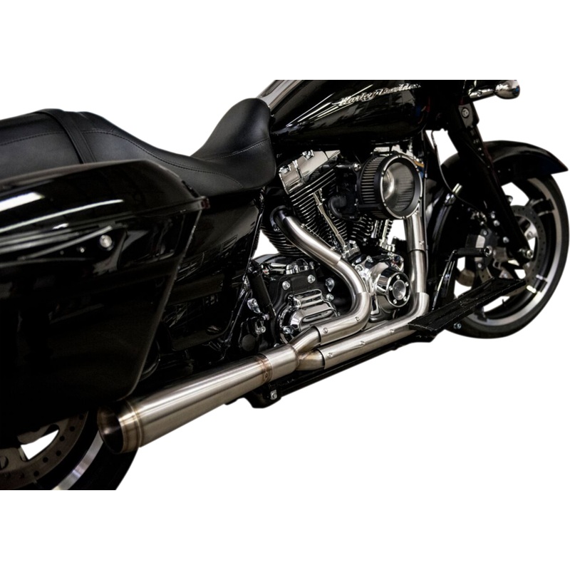 TRASK Assault 2:1 Exhaust – Full Stainless – Straight – ’17-’20 Touring Assault 2:1 Exhaust System
