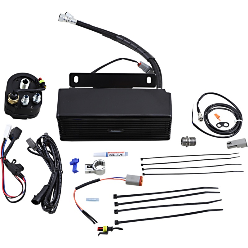 ULTRACOOL Oil Cooler- Gloss Black – Below Regulator Mount 3.0 Below Regulator Mount Oil Cooler for T Series Engines