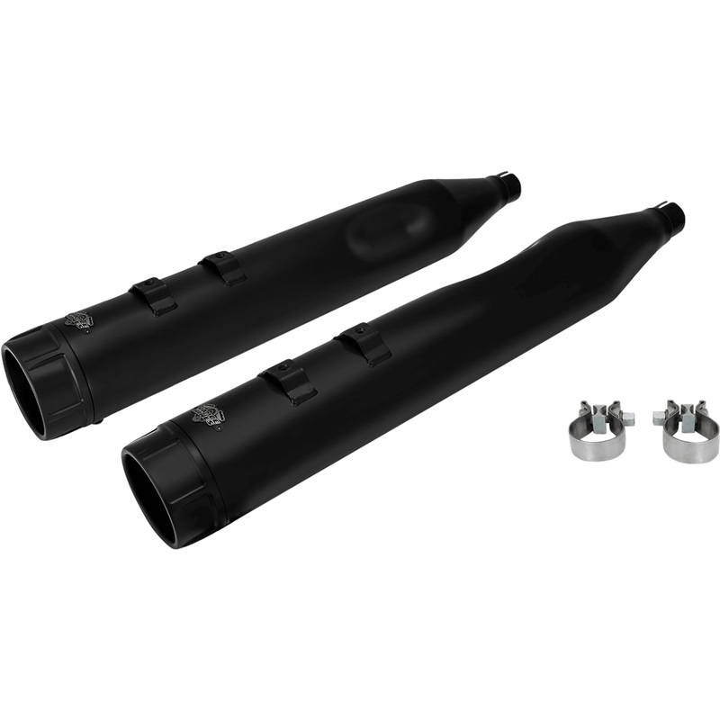 VANCE & HINES 4.5 Torquer Mufflers for ’95-’16 FL – Black Torquer 450 Slip-On Mufflers