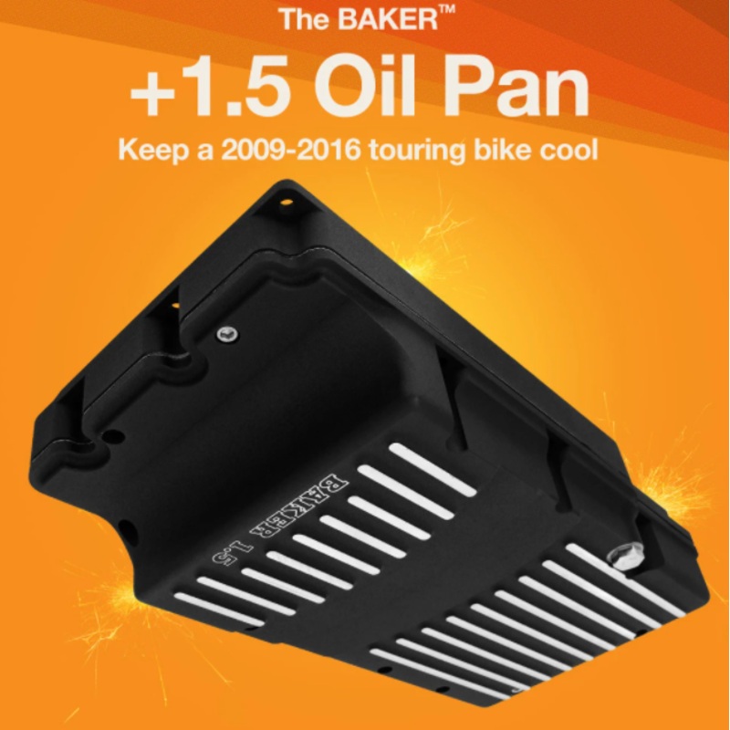 Baker Oil Pan 1.5 OIL PAN Wrinkle Black