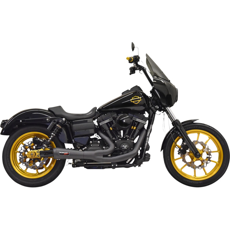 BASSANI XHAUST Ripper 2:1 Exhaust System – Black 1D6B