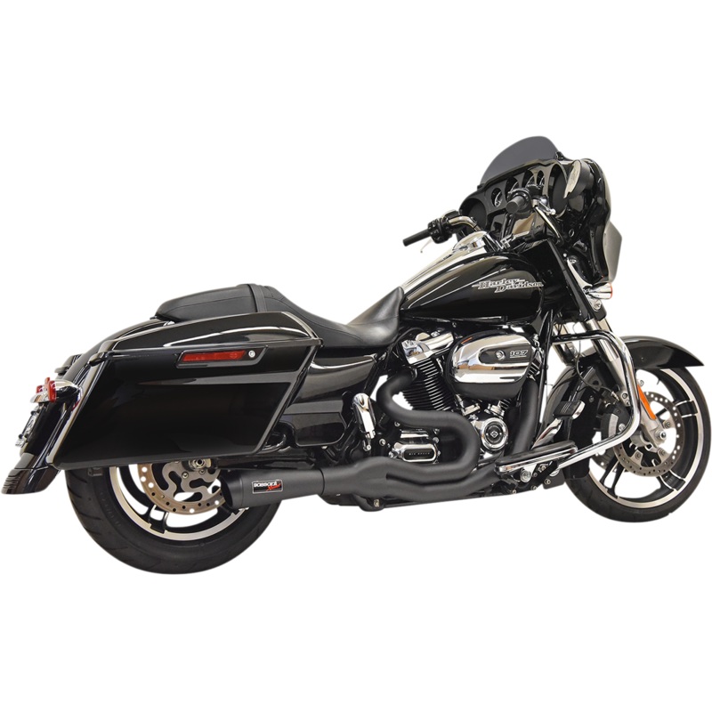 BASSANI XHAUST Road Rage II 2-Into-1 Mid-Length Exhaust System – Black 1F72B