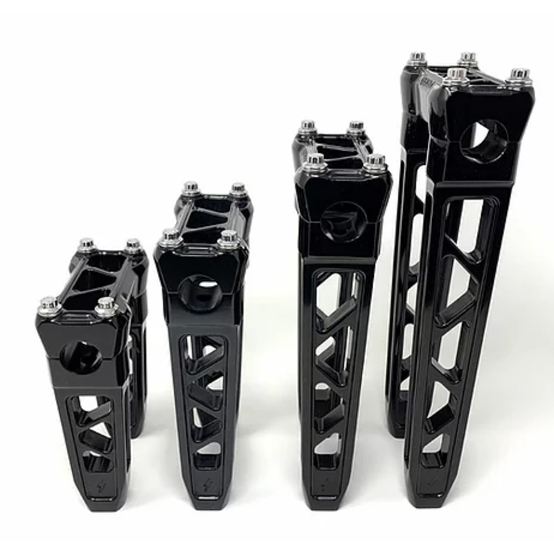 Boosted Brad VERSION 2 STRAIGHT DESTROYER 12  RISERS – Black Anodized