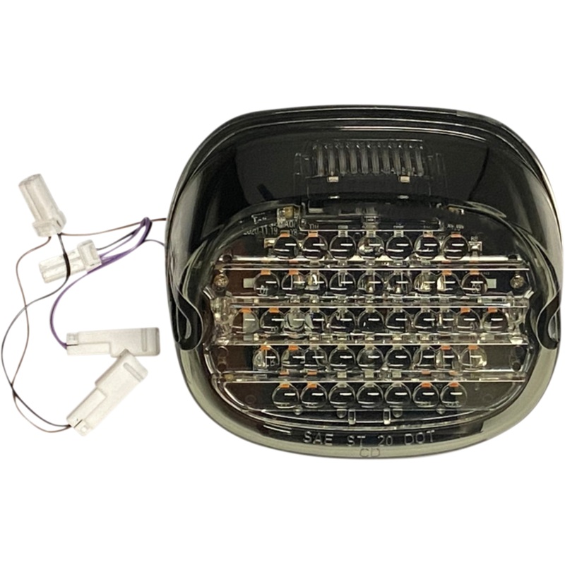 CUSTOM DYNAMICS Taillight w/ Integrated Turn Signal – Top Window – Smoked Lens CD-INT-TL-W-S