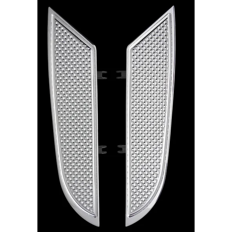 CYCLESMITHS 22 XL Waffle Footboards – Chrome