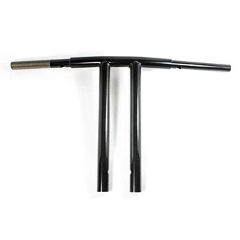 Dominator Industries CLUB STYLE T-BAR, 1 1/4 INCH DIAMETER, 14 INCH RISE, GLOSS BLACK