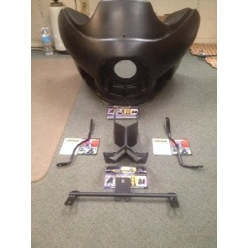 FXRT CLOSED BACK FAIRING KITS FOR FXR – UNPAINTED 8 Smoked Windshield