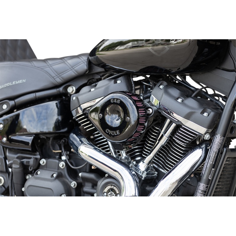 S&S CYCLE Mounted Air Cleaner – Black – M8 170-0436C