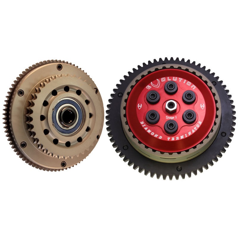 Stage-1 Complete Clutch Basket Assemblies (Evo, Twin Cam) 37 Tooth 84 Gear Size