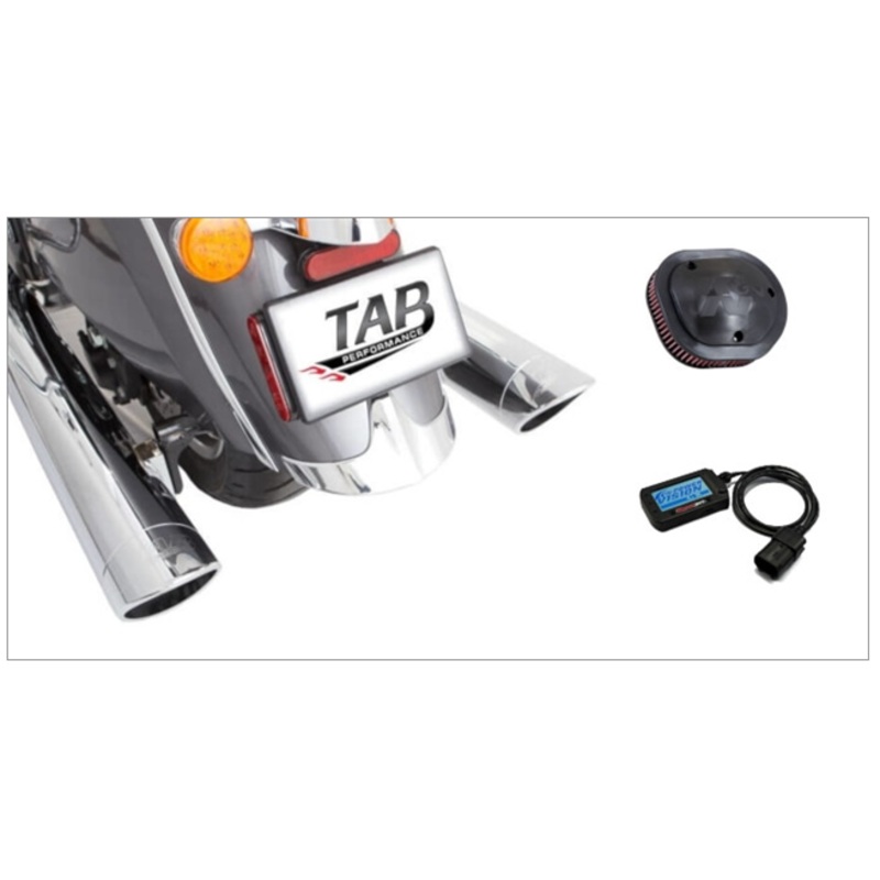 TAB Performance Indian Chief Stage 1 Kit Chrome with Zombie Baffles – Straight Cut Tip