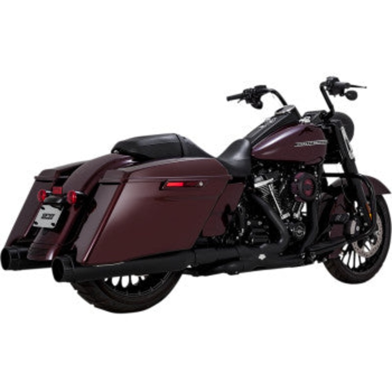 VANCE & HINES Torquer 450 Slip-On Mufflers 4.5 Torquer Mufflers for FL – Black