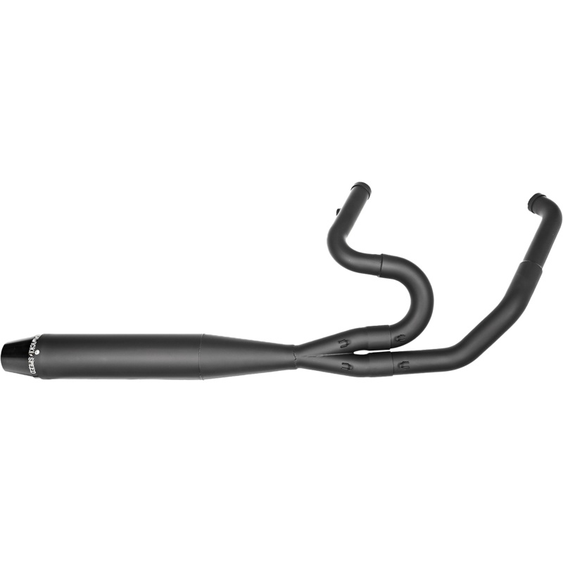 2in1 Twin Cam Flt Mid Length Pipe Black
