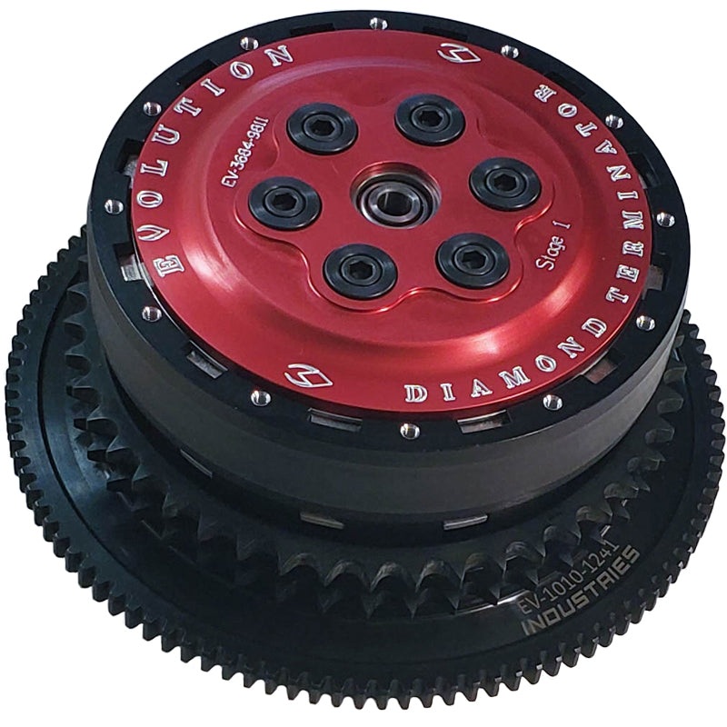 Evolution Industries Complete Clutch Basket Assemblies-07 to Present Big Twin & M8 Cabled, Stage 1, 46 tooth