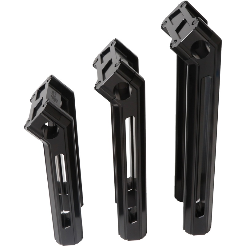 H/D Billet Risers 8 Black Kickback