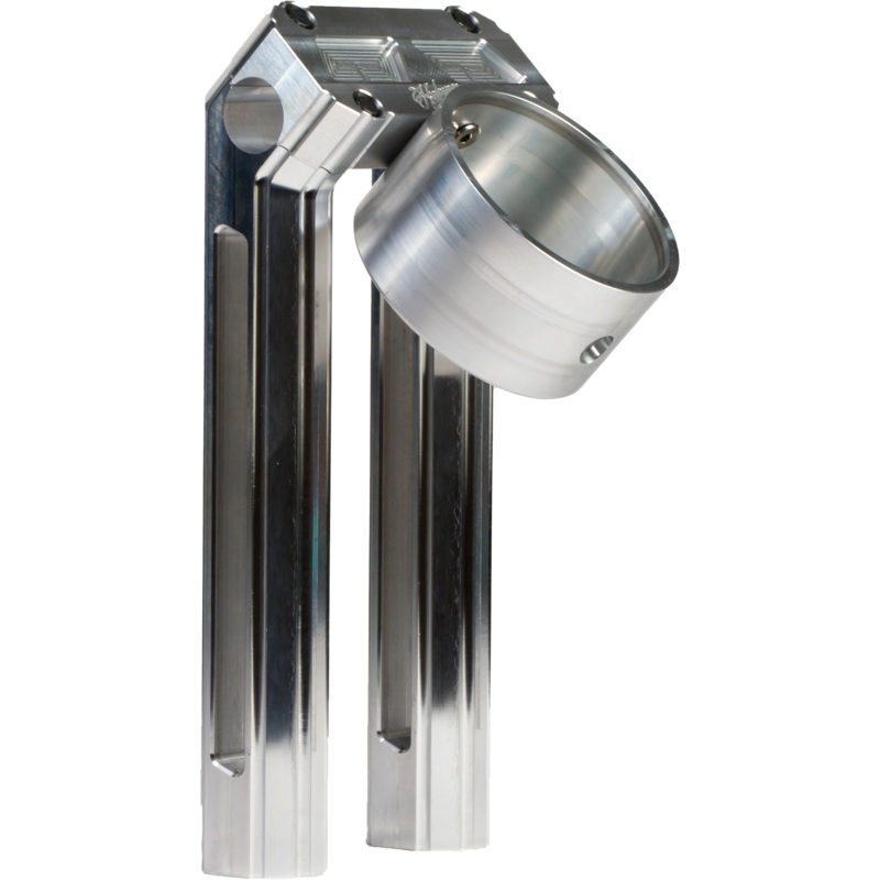 H/D Billet Speedo Mount Raw Req Hofmann Risers