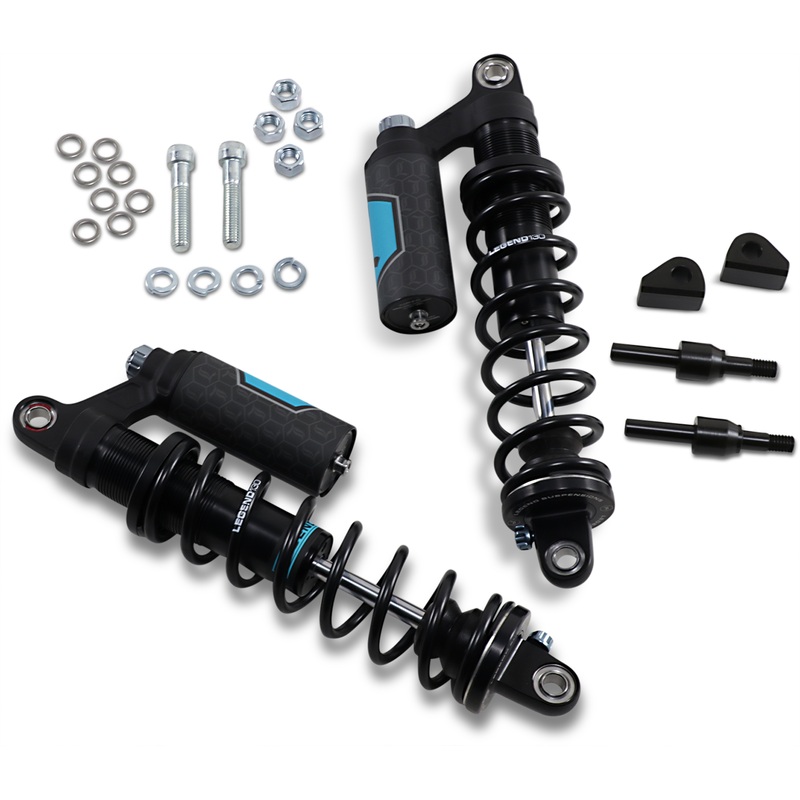 LEGEND SUSPENSION REVO ARC Piggyback Shocks – Heavy Duty – Black – 14 – ’84-’00 FXR 1310-1901