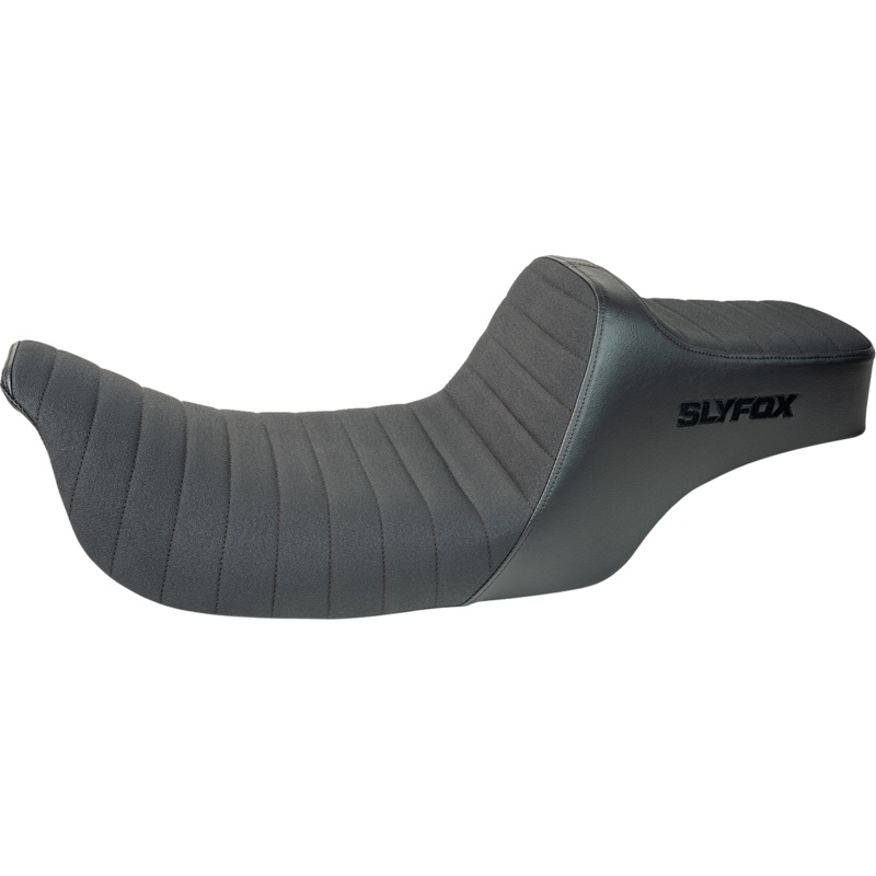SLYFOX Highnoon Seat – Vinyl – Classic Stitch – Black Logo – FL ’97-’07 4702A-SlyFox