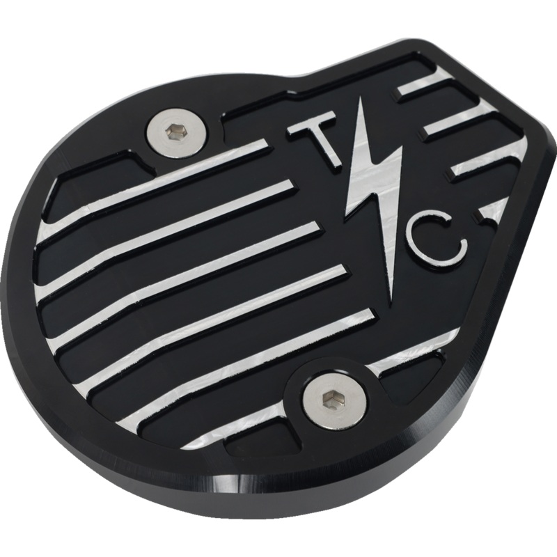 THRASHIN SUPPLY CO. Cam Cover – Gen 2 – Finned – Twice Cut – Black – M8 TSC-3029-4