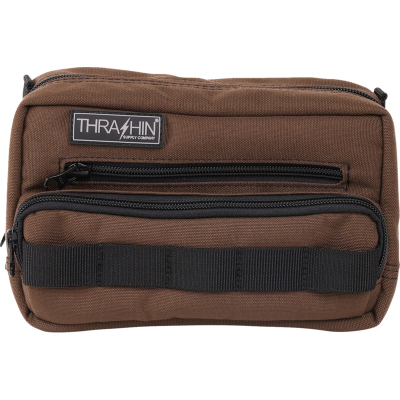 THRASHIN SUPPLY CO. Handlebar Bag Plus – Brown THB-0009