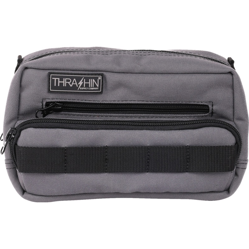 THRASHIN SUPPLY CO. Handlebar Bag Plus – Gray THB-0018