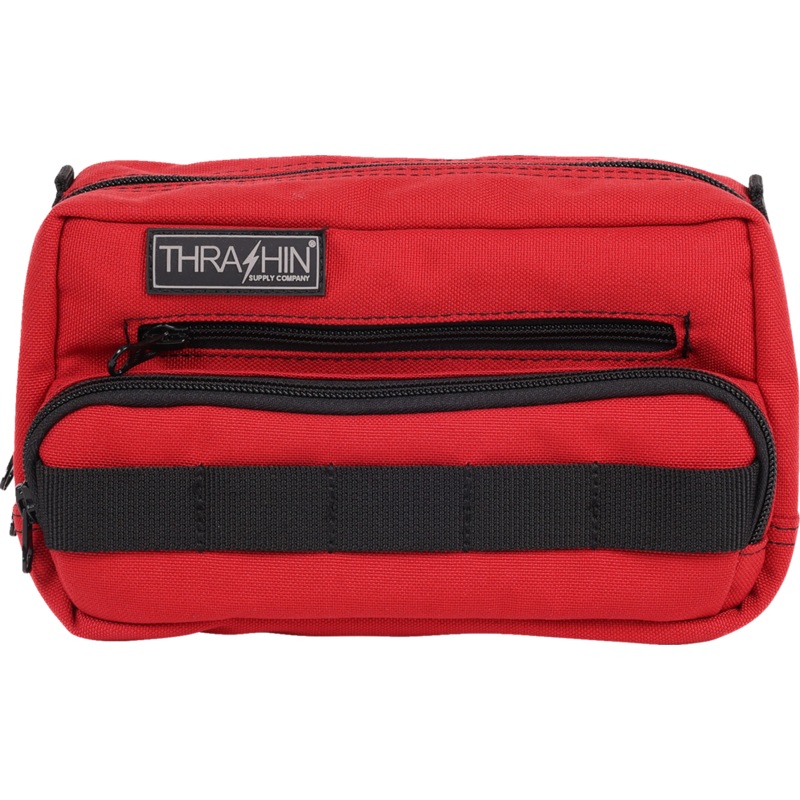 THRASHIN SUPPLY CO. Handlebar Bag Plus – Red THB-0017