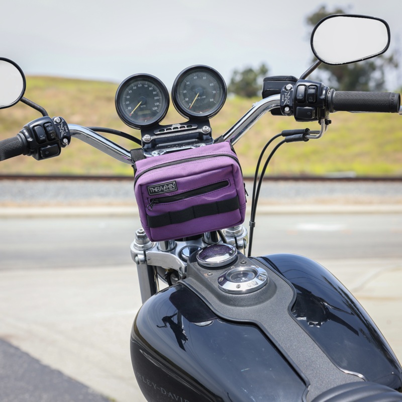 THRASHIN SUPPLY CO. Handlebar Bag – Purple THB-0024