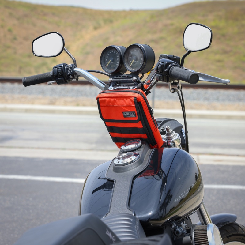 THRASHIN SUPPLY CO. Handlebar Bag Slim – Orange THB-0035