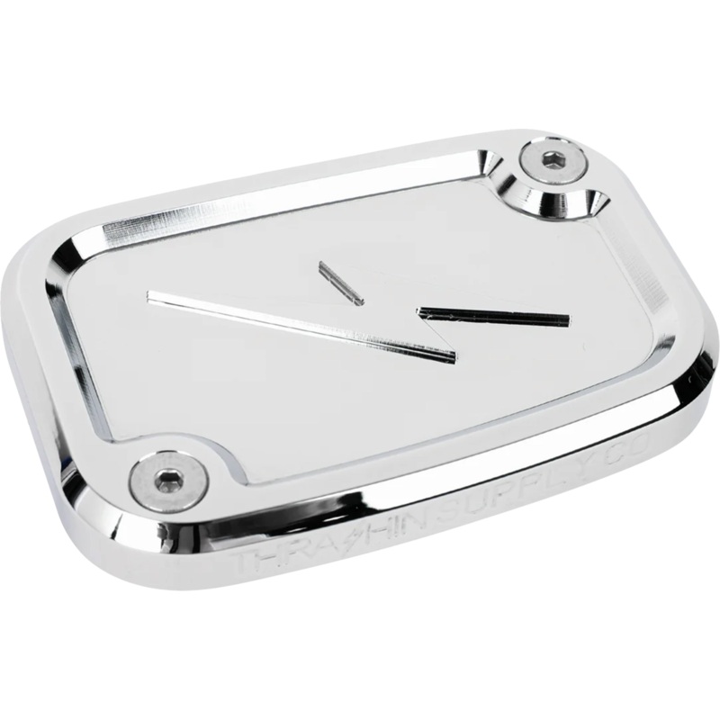 THRASHIN SUPPLY CO. Master Cylinder Cover – Brake – Front – Chrome TSC-3176-3