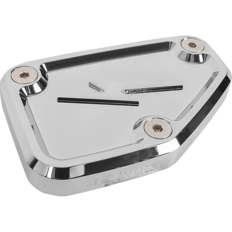 THRASHIN SUPPLY CO. Master Cylinder Cover – Brake – Front – Chrome TSC-3178-3