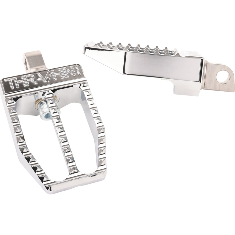 THRASHIN SUPPLY CO. Militant Footpegs – Front/Rear – Chrome TSC-2019-3-D