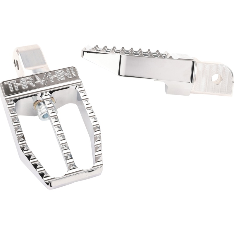 THRASHIN SUPPLY CO. Militant Footpegs – Rear – Chrome TSC-2019-3-SR