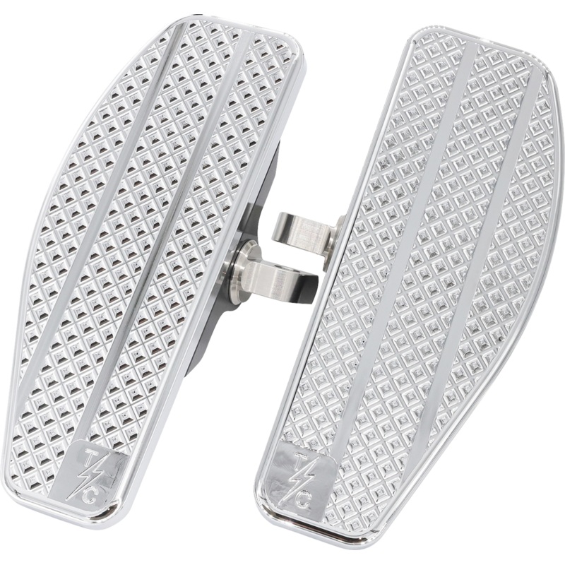 THRASHIN SUPPLY CO. Mini Floorboards – Chrome TSC-2025-3