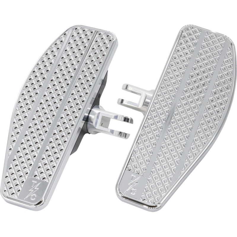 THRASHIN SUPPLY CO. Mini Floorboards – Chrome TSC-2030-3