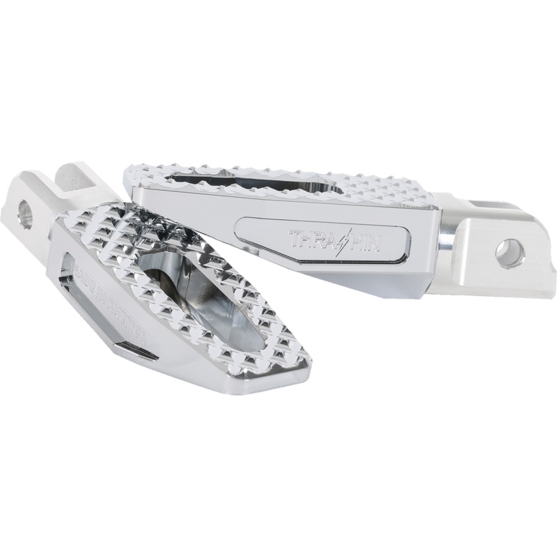 THRASHIN SUPPLY CO. Slim P-54 Footpegs – Front – Chrome TSC-2021-3-SF