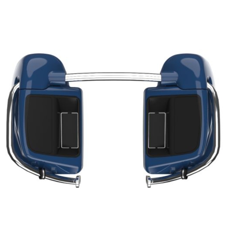 Advanblack RUSHMORE LOWER VENTED FAIRINGS FOR HARLEY DAVIDSON 2014+ TOURING – Billiard Blue