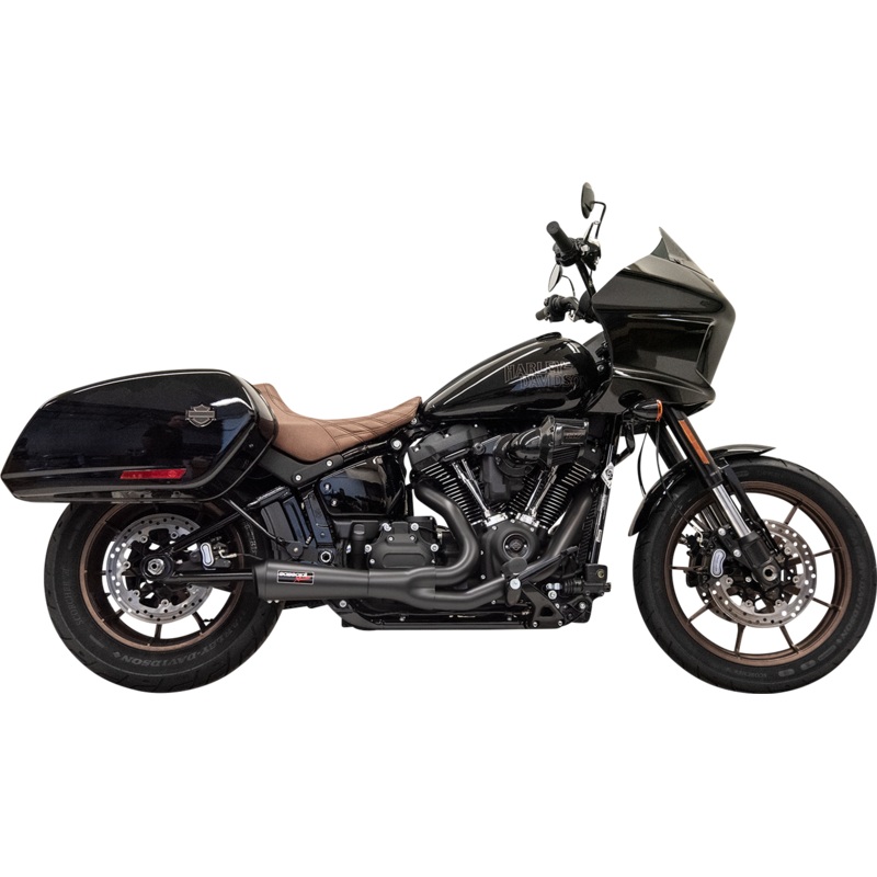 BASSANI XHAUST The Ripper Short Road Rage 2-into-1 Exhaust System – Black 1S74B