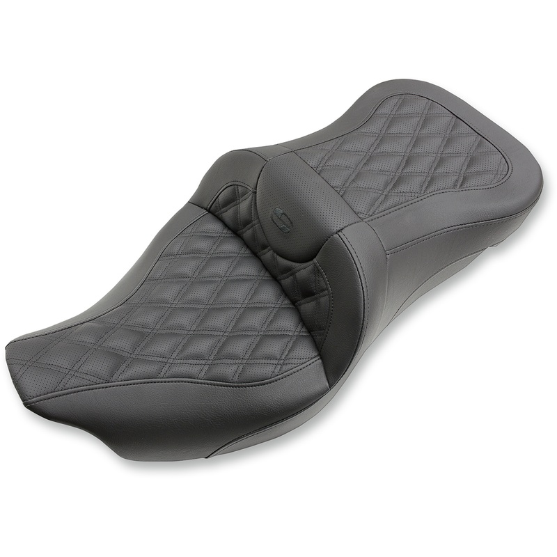 SADDLEMEN Extended Reach Road Sofa Seat – Lattice Stitched – ’08-’23 FL 808-07B-184