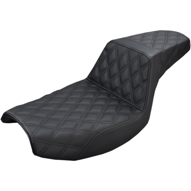 SADDLEMEN Step-Up Seat – Full Lattice Stitch – Black – FXR 882-09-175