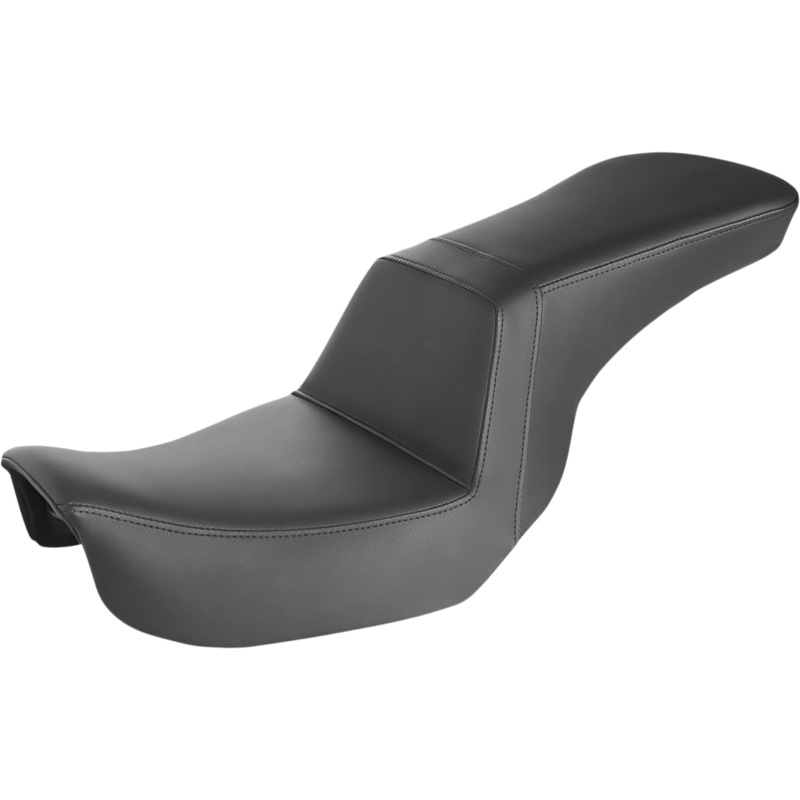 SADDLEMEN Step-Up Seat – Smooth – Black – Dyna 806-04-194