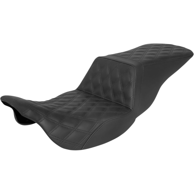 SADDLEMEN Tour Step-Up Seat – Full Lattice Stitch – Black – FL ’08-’22 808-07B-195