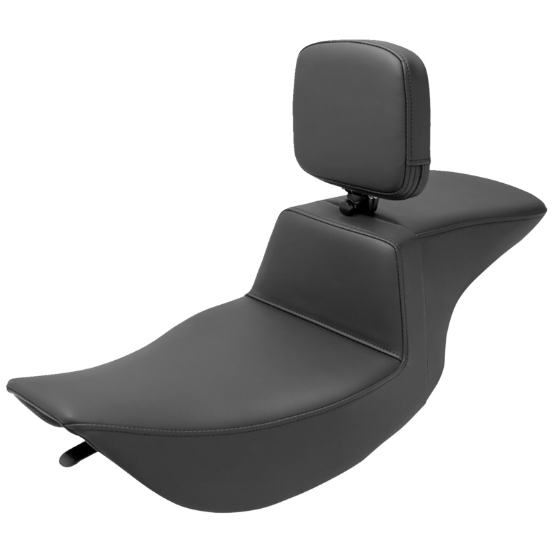 SADDLEMEN Tour Step-Up Seat – Rider Backrest – Plain – FLHR/FLHX ’97-’07 897-06-194BR