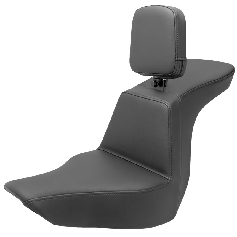 SADDLEMEN Tour Step-Up Seat – Rider Backrest – Plain – FLSB/FXLR ’18-’23 818-29-194BR