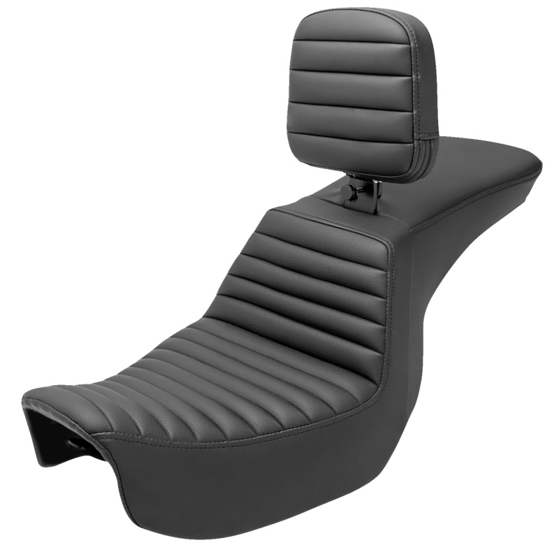 SADDLEMEN Tour Step-Up Seat – Rider Backrest – Tuck-n-Roll – Dyna ’06-’17 806-04-191BR